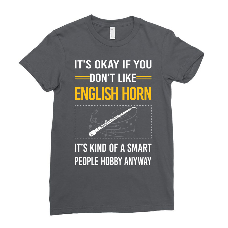 Funny Smart People English Horn Cor Anglais Cute Ladies Fitted T-Shirt by rokouatusarl | Artistshot