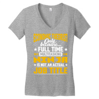 Economic Theorist Job Title Funny Economic Theoret Women's V-neck T-shirt | Artistshot