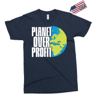 Planet Over Profit Earth Day Climate Change Green Exclusive T-shirt | Artistshot