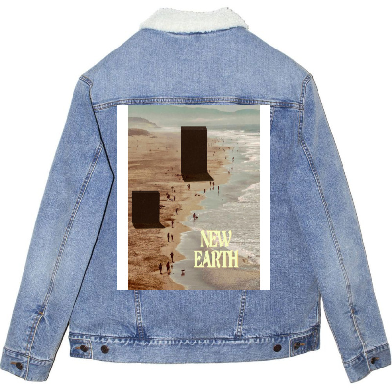 New Earth Hipster Unisex Sherpa-lined Denim Jacket | Artistshot