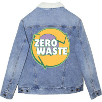 Zero Waste Nature Unisex Sherpa-lined Denim Jacket | Artistshot