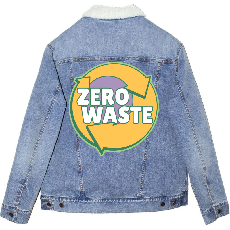 Zero Waste Nature Unisex Sherpa-Lined Denim Jacket by dergiakcjaj | Artistshot