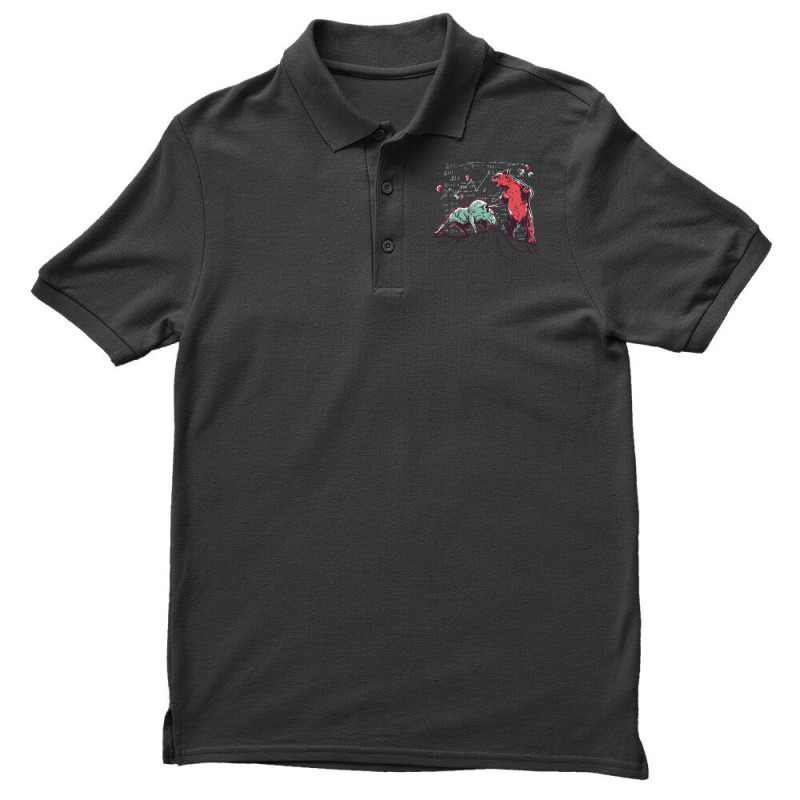 Bull Vs Bear Funny Men's Polo Shirt by reyhunmaatukg | Artistshot