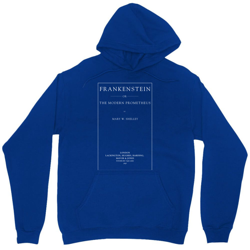 Frankenstein Book Shirt First Edition Title Page M Unisex Hoodie by hafeesoesoeq | Artistshot