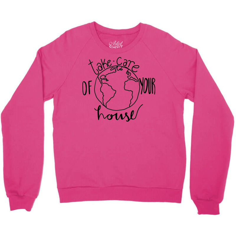 Take Care Of Your Houseoneline Music Crewneck Sweatshirt | Artistshot