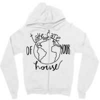 Take Care Of Your Houseoneline Music Zipper Hoodie | Artistshot