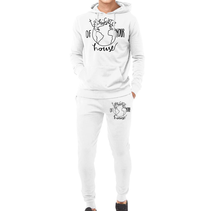 Take Care Of Your Houseoneline Music Hoodie & Jogger Set | Artistshot