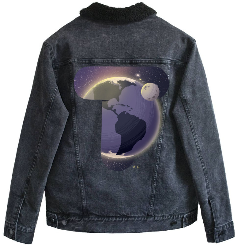 Tierra Aesthetic Unisex Sherpa-lined Denim Jacket | Artistshot