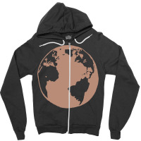 Vintage Mother Earth Humor Zipper Hoodie | Artistshot