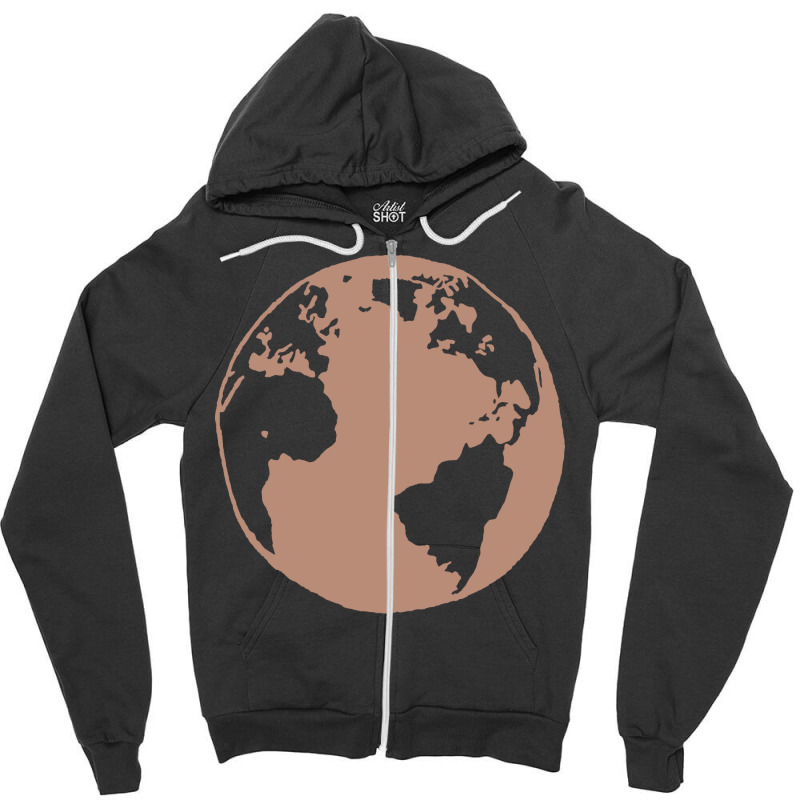 Vintage Mother Earth Humor Zipper Hoodie | Artistshot