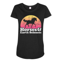 Horses And Earth Sciences Gift For Horse Lovers 70 Maternity Scoop Neck T-shirt | Artistshot