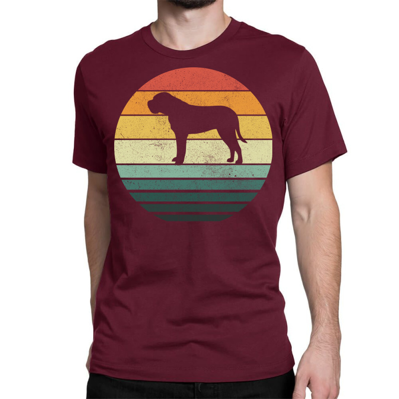 English Mastiff Dog Breed Sunset Retro Vintage 70s Classic T-shirt by alipabrhianm | Artistshot