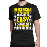 Electrician Lineman Wireman Electronics Technician Classic T-shirt | Artistshot