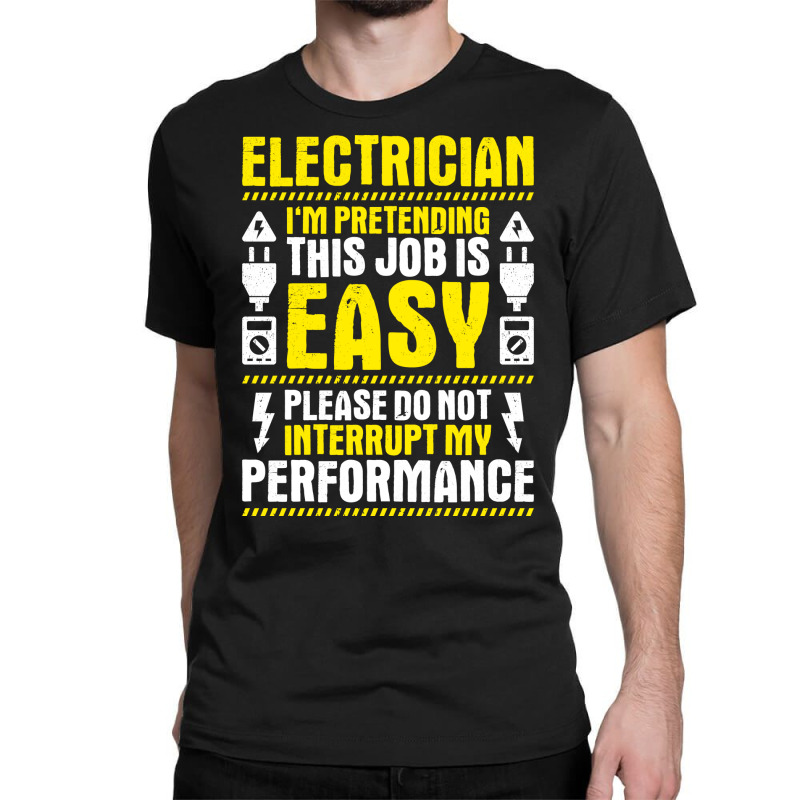 Electrician Lineman Wireman Electronics Technician Classic T-shirt by querolezoti0 | Artistshot