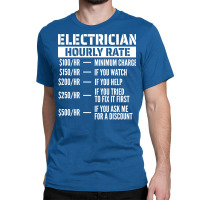 Electrician Hourly Rate Tumblr Classic T-shirt | Artistshot