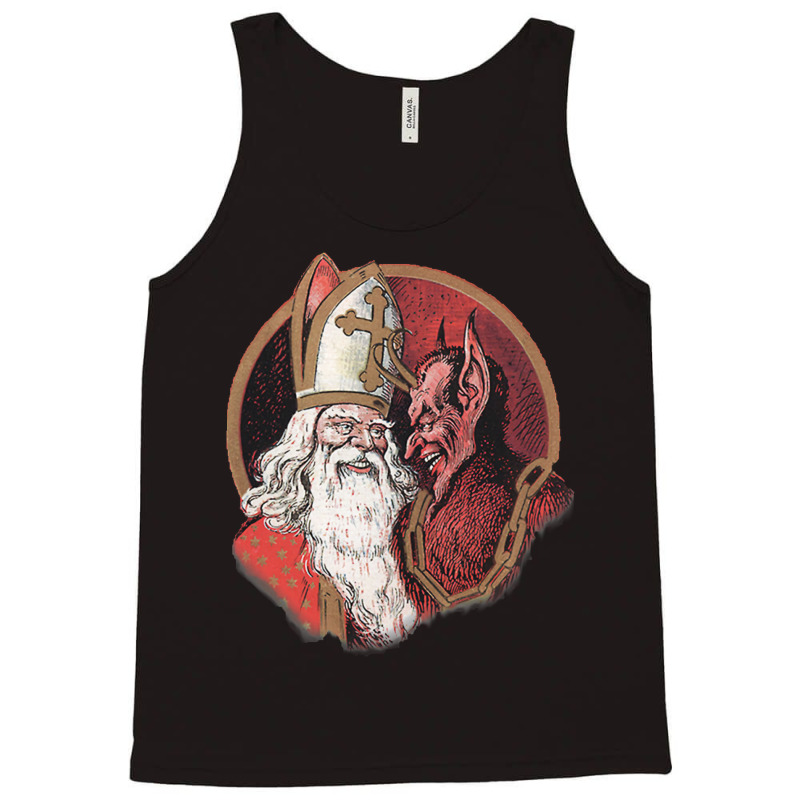 Krampus And Santa Christmas  (1) Tank Top by hafeesoesoeq | Artistshot