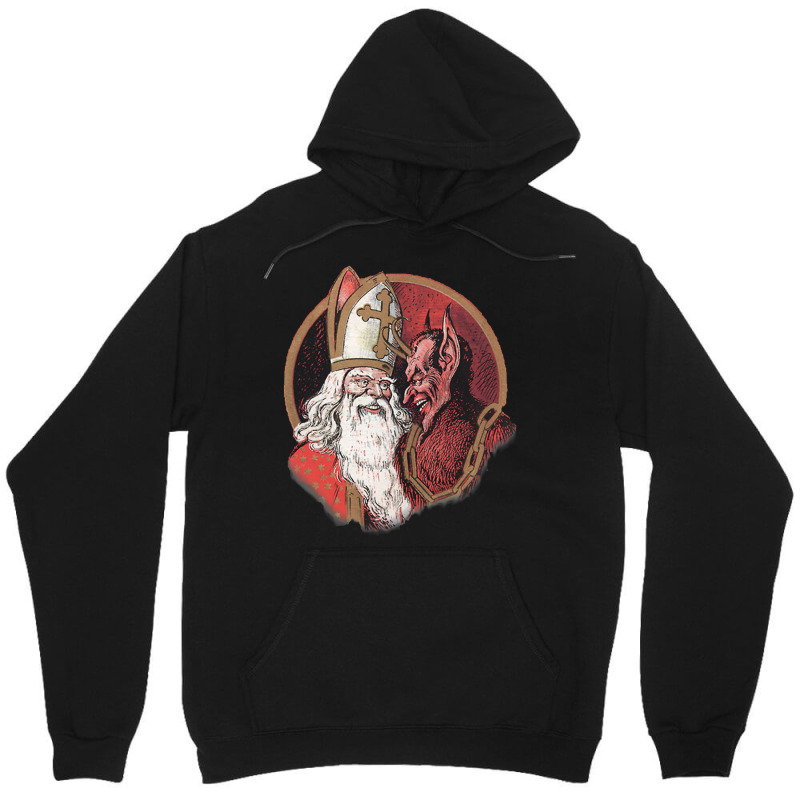 Krampus And Santa Christmas  (1) Unisex Hoodie by hafeesoesoeq | Artistshot