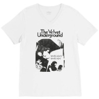 White Light White Heat [worn Look] V-neck Tee | Artistshot