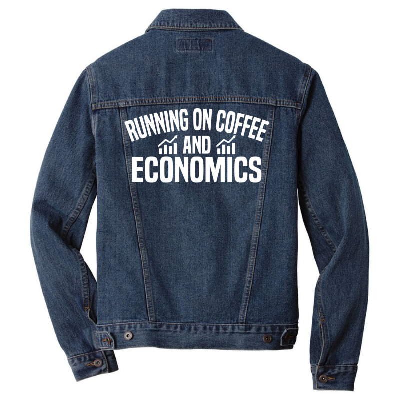 Running On Coffee And Economics Boy Men Denim Jacket by saliweathinsc | Artistshot