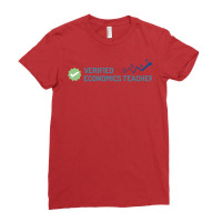 Verified Economics Teacher Aesthetic Ladies Fitted T-shirt | Artistshot