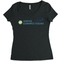 Verified Economics Teacher Aesthetic Women's Triblend Scoop T-shirt | Artistshot