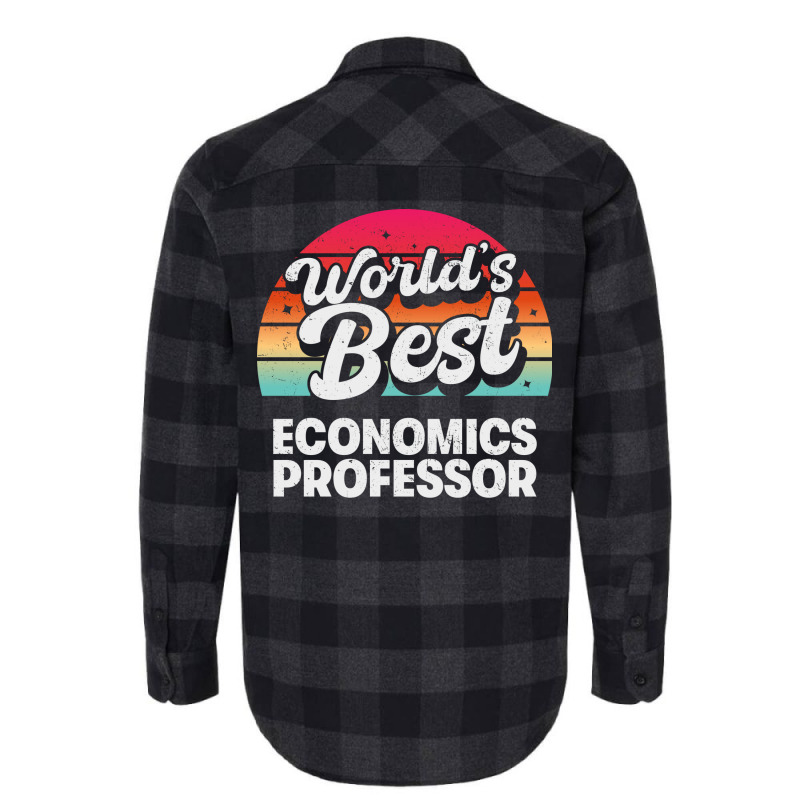 Worlds Best Economics Professor 70s Flannel Shirt by saliweathinsc | Artistshot