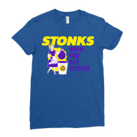 Stonks When You Buy Bitcoin Travel Ladies Fitted T-shirt | Artistshot