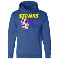 Stonks When You Buy Bitcoin Travel Champion Hoodie | Artistshot