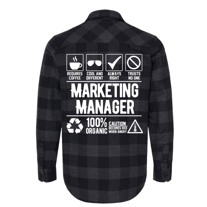 Marketing Manager Job White Green Flannel Shirt by animninovaf | Artistshot