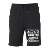 Marketing Manager Job White Green Fleece Short | Artistshot