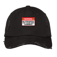 Warning May Spontaneously Start Talking About Econ Vintage Cap | Artistshot