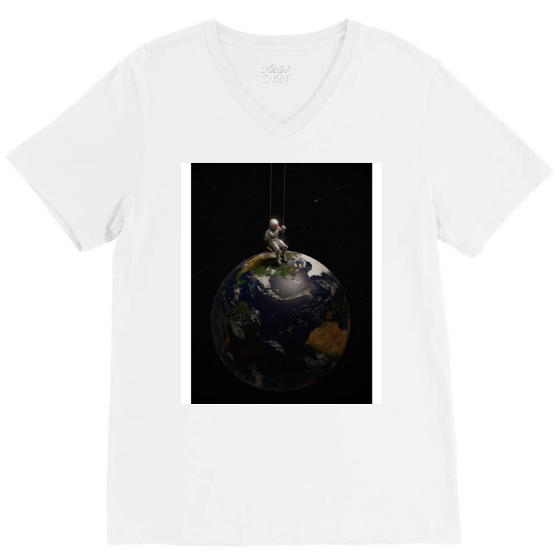 Earth Is My Playground Cute V-Neck Tee by kosicnarwarw | Artistshot