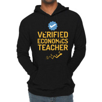 Verified Economics Teacher Humor Yellow Lightweight Hoodie | Artistshot