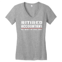 Retired Accountant  Funny Retirement Gift Aestheti Women's V-neck T-shirt | Artistshot