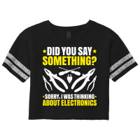 Electrician Lineman Wireman Electronics Technician Scorecard Crop Tee | Artistshot