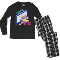 Crypto Bro For Financial Markets Lovers Vintage Men's Long Sleeve Pajama Set | Artistshot