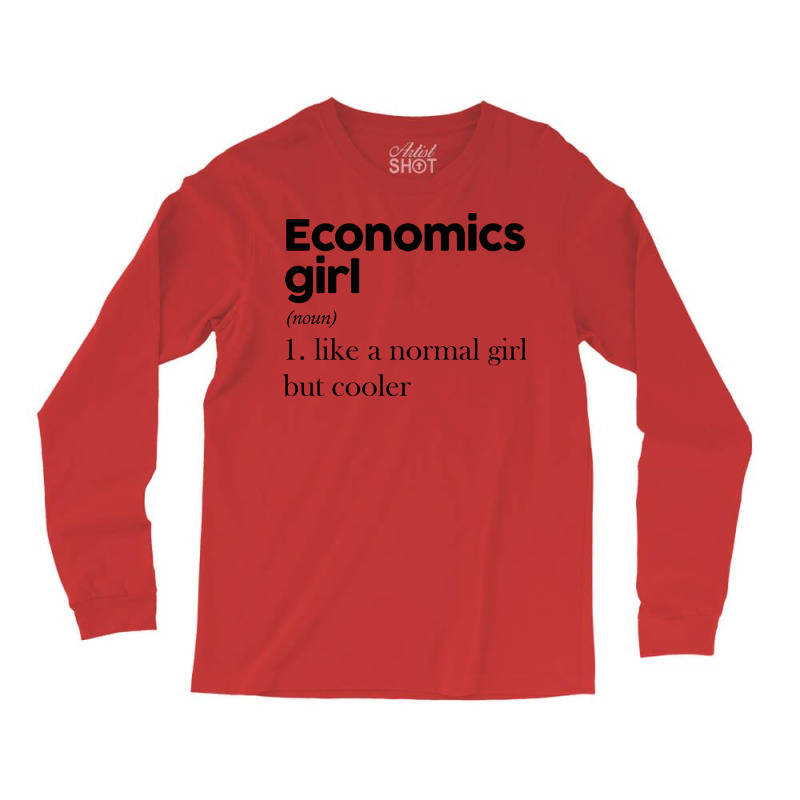 Economics Girl Trending Long Sleeve Shirts by kesabvelzv | Artistshot