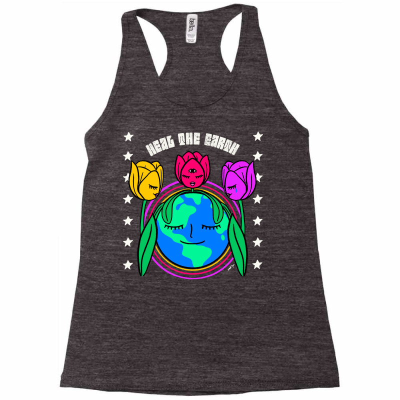 Heal The Earth Music Racerback Tank by bicomanqkf | Artistshot