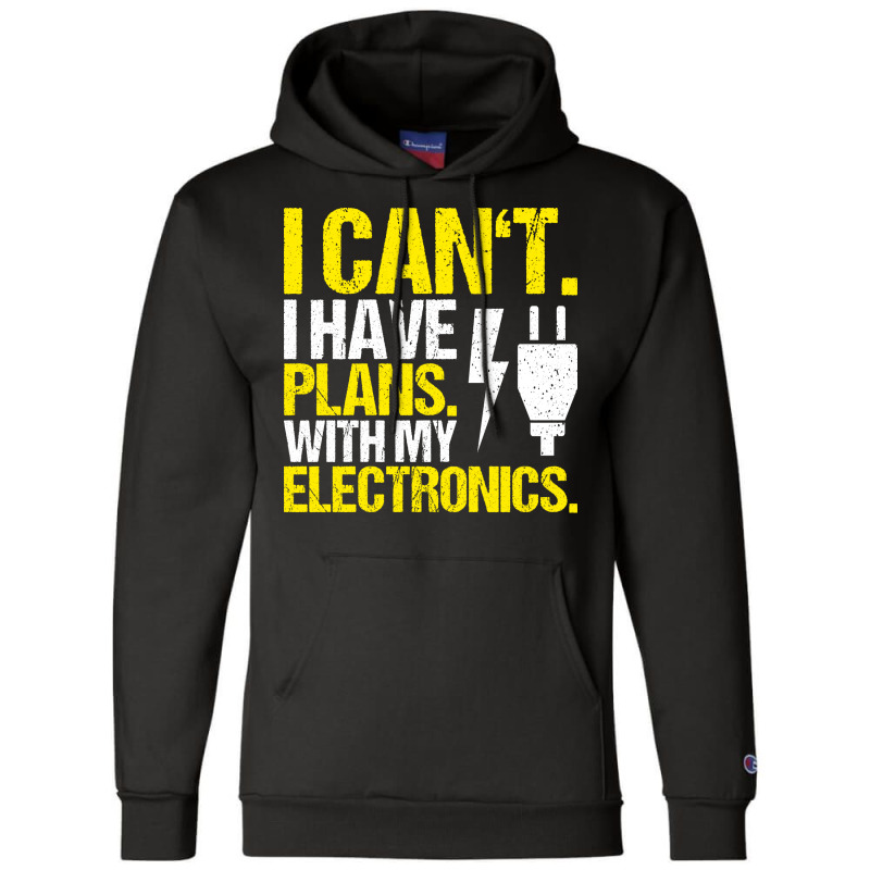 Electrician Lineman Wireman Electronics Technician Champion Hoodie by dijesasherzua | Artistshot