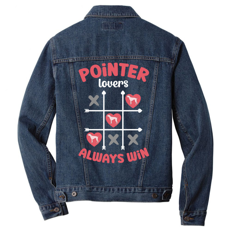 Pointer Lovers Always Win 80s Men Denim Jacket | Artistshot