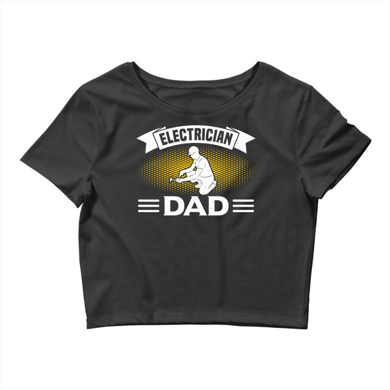 Electrician Dad Master Electrician Boy Crop Top by doubleshikd | Artistshot