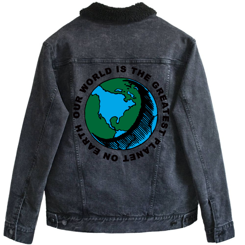 The Greatest Planet Stars Unisex Sherpa-Lined Denim Jacket by kosicnarwarw | Artistshot