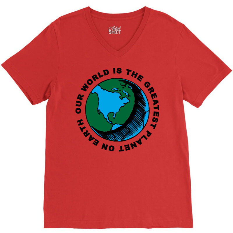 The Greatest Planet Stars V-Neck Tee by kosicnarwarw | Artistshot