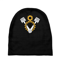 Engine Pistons And Gears Baby Beanies | Artistshot