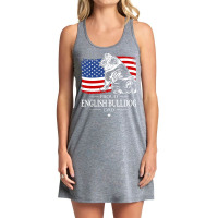 English Bulldog Dad American Flag Patriotic Dog Tu Tank Dress | Artistshot