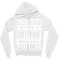 Electrician Lineman Wireman Electronics Technician Zipper Hoodie | Artistshot