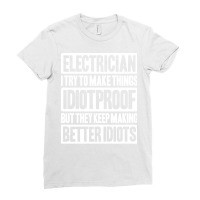 Electrician Lineman Wireman Electronics Technician Ladies Fitted T-shirt | Artistshot