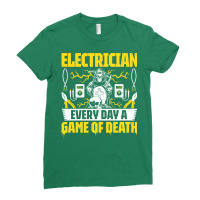 Electrician Lineman Wireman Electronics Technician Ladies Fitted T-shirt | Artistshot