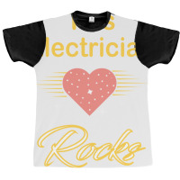 Electrician Love Girl Graphic T-shirt | Artistshot