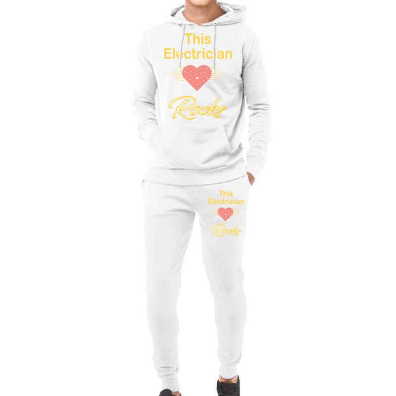 Electrician Love Girl Hoodie & Jogger Set | Artistshot